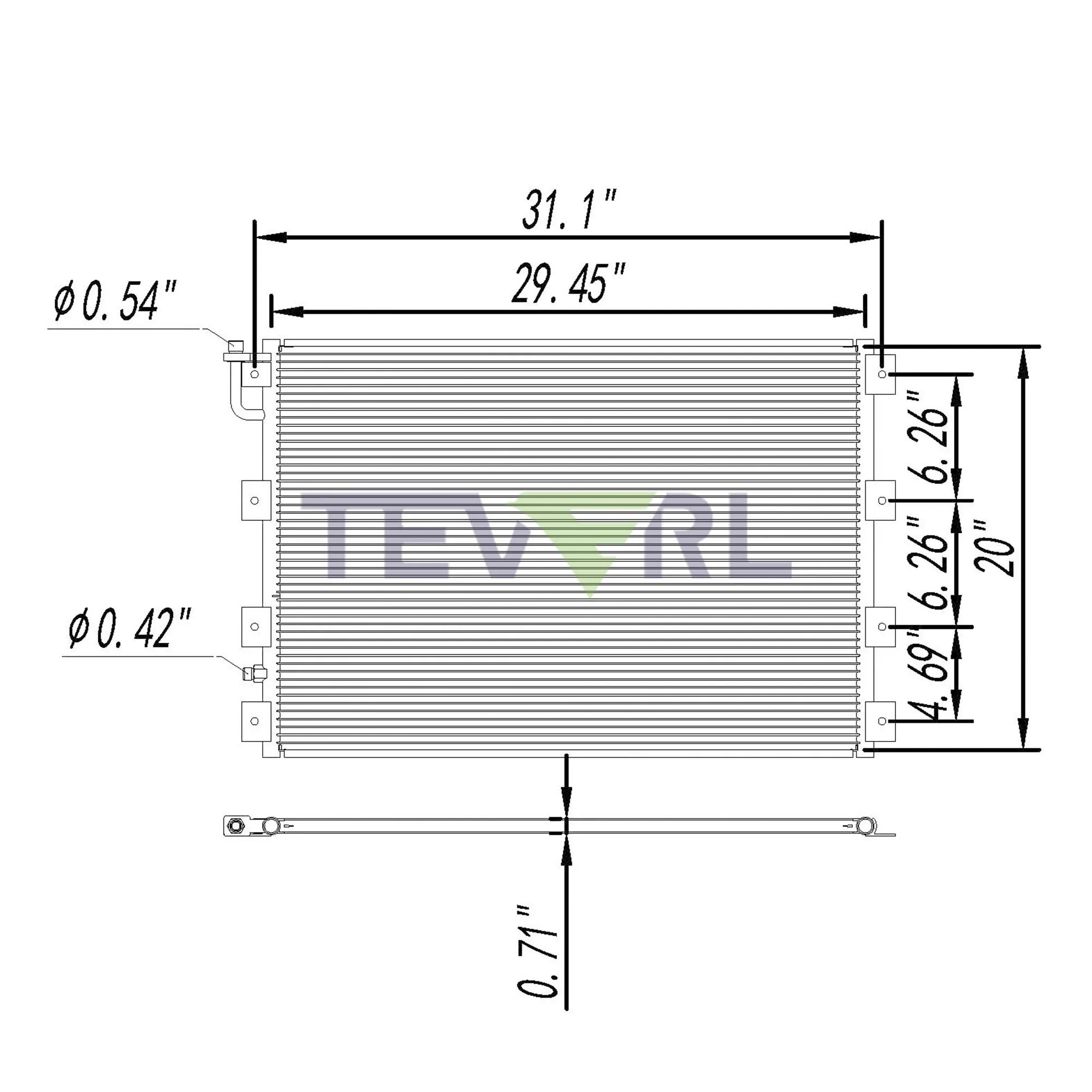 10203003 KENWORTH CONDENSER