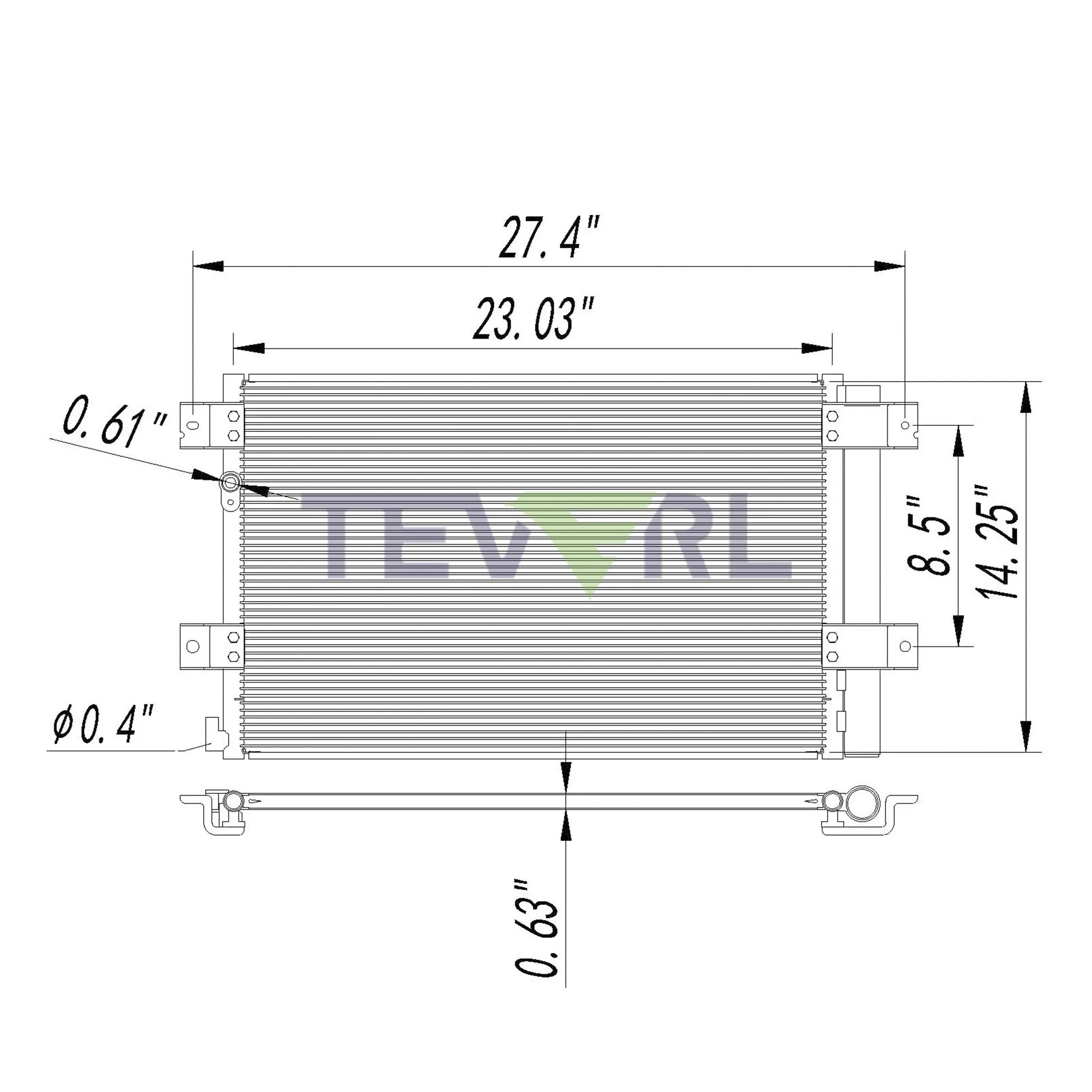 11403001 HINO CONDENSER