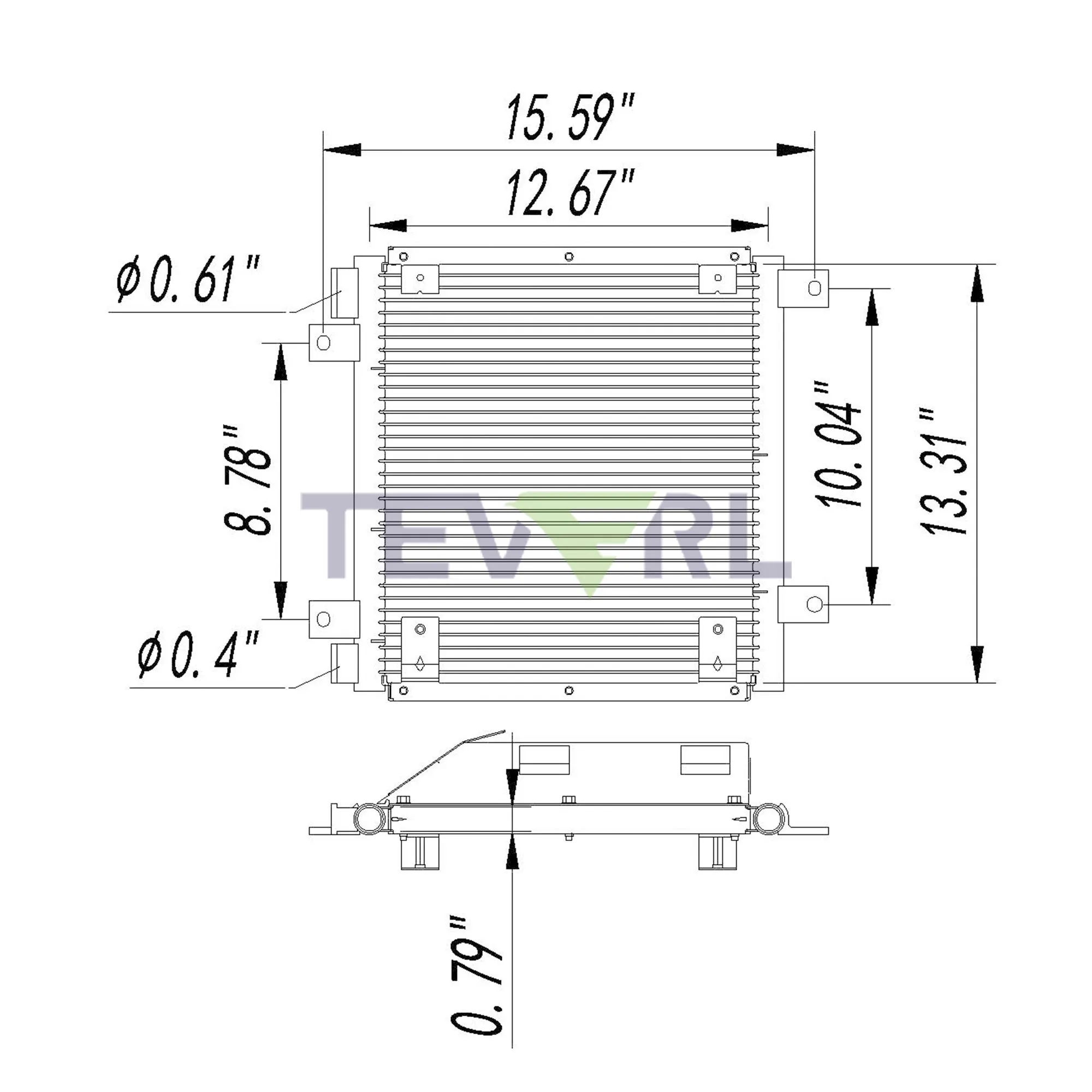 11603001 ISUZU CONDENSER