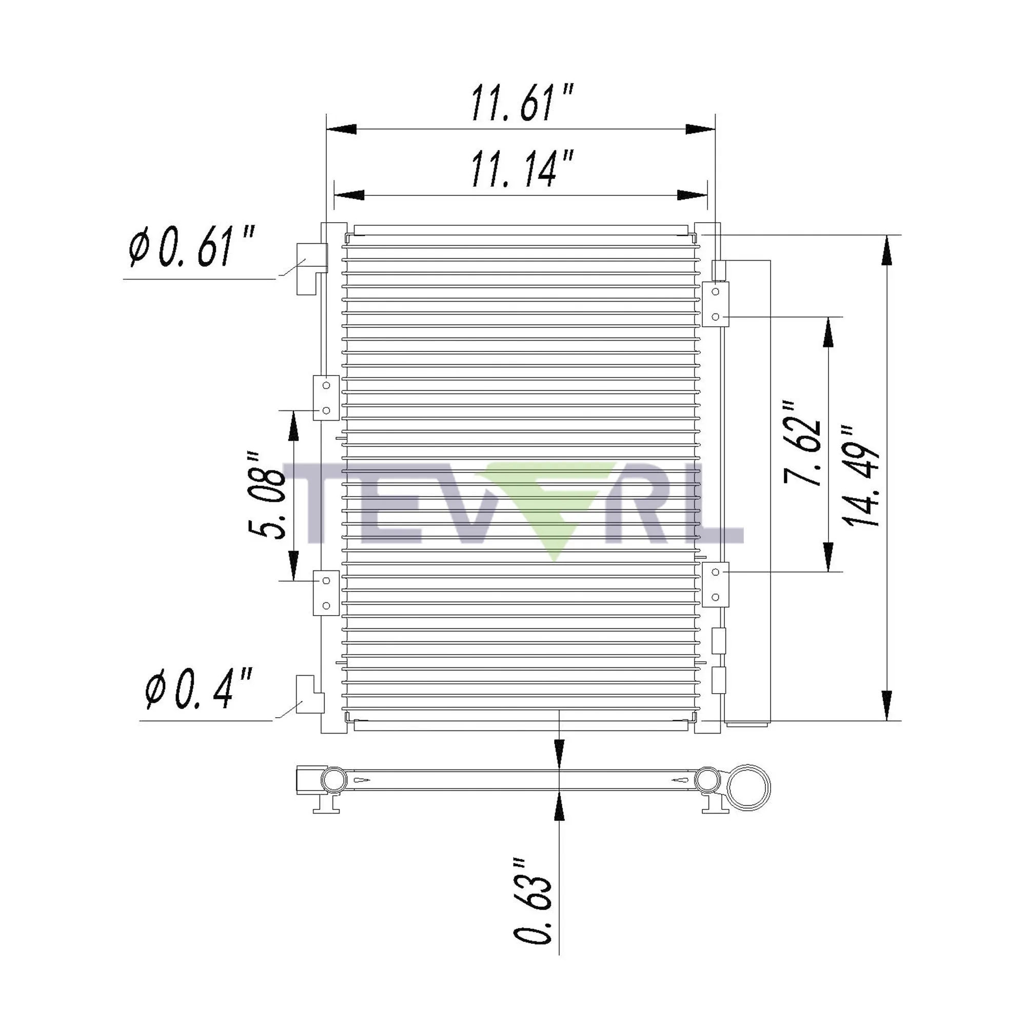 11603002 ISUZU CONDENSER