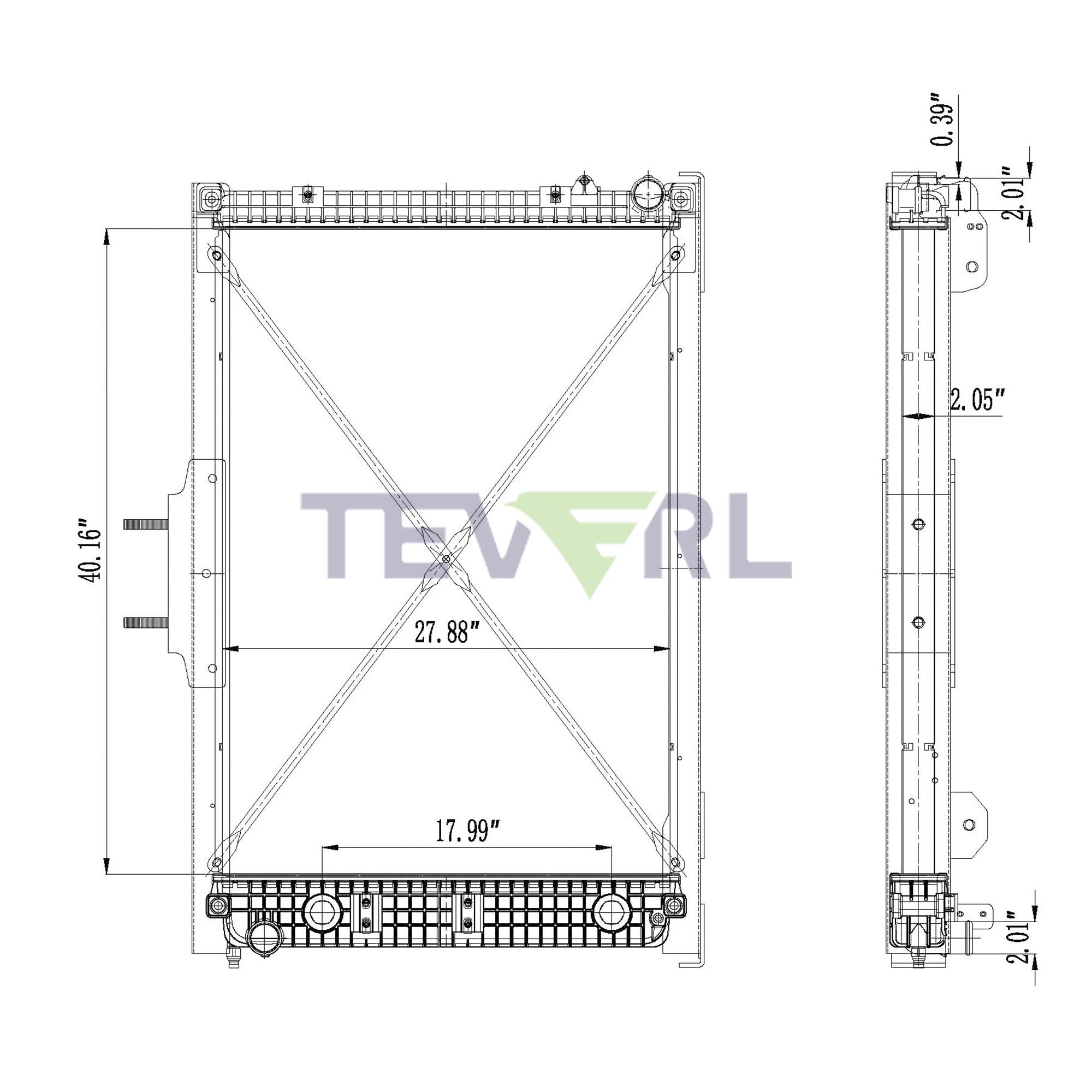 10101095 FREIGHTLINER RADIATOR