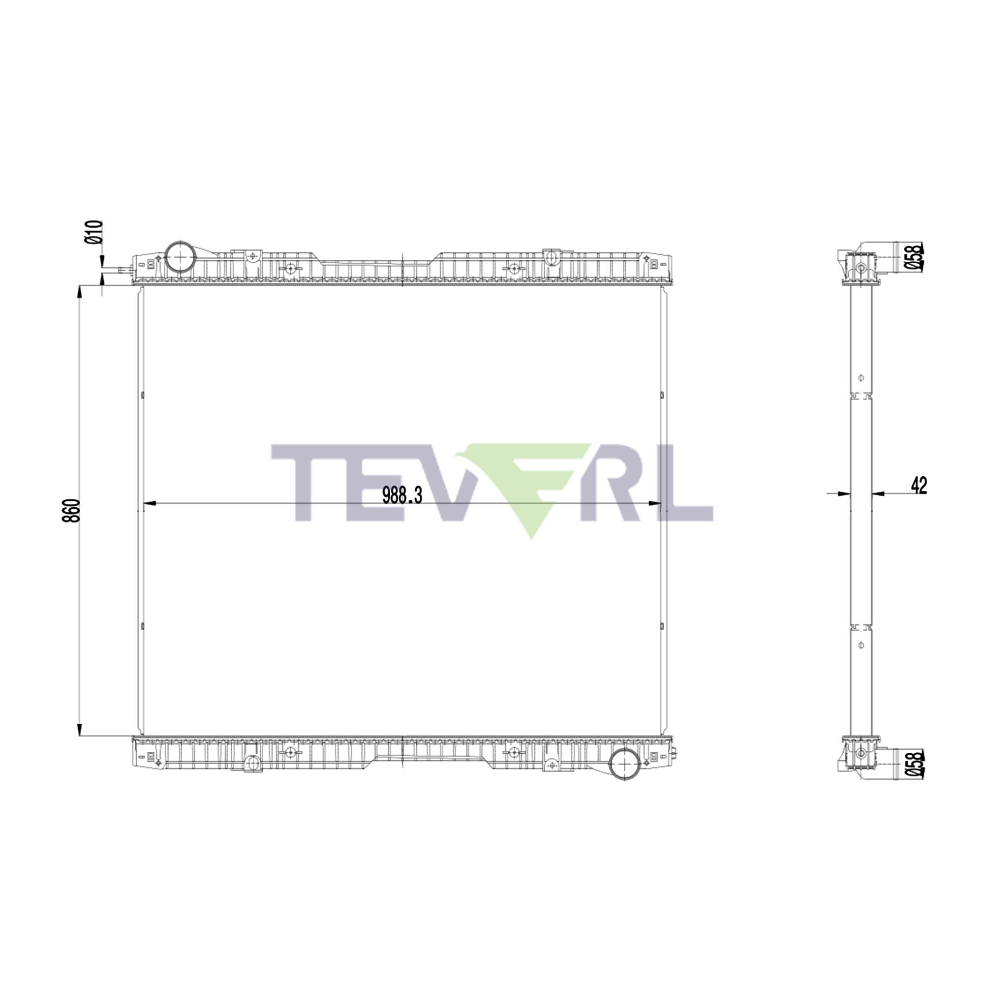 10801008 Scania Radiator