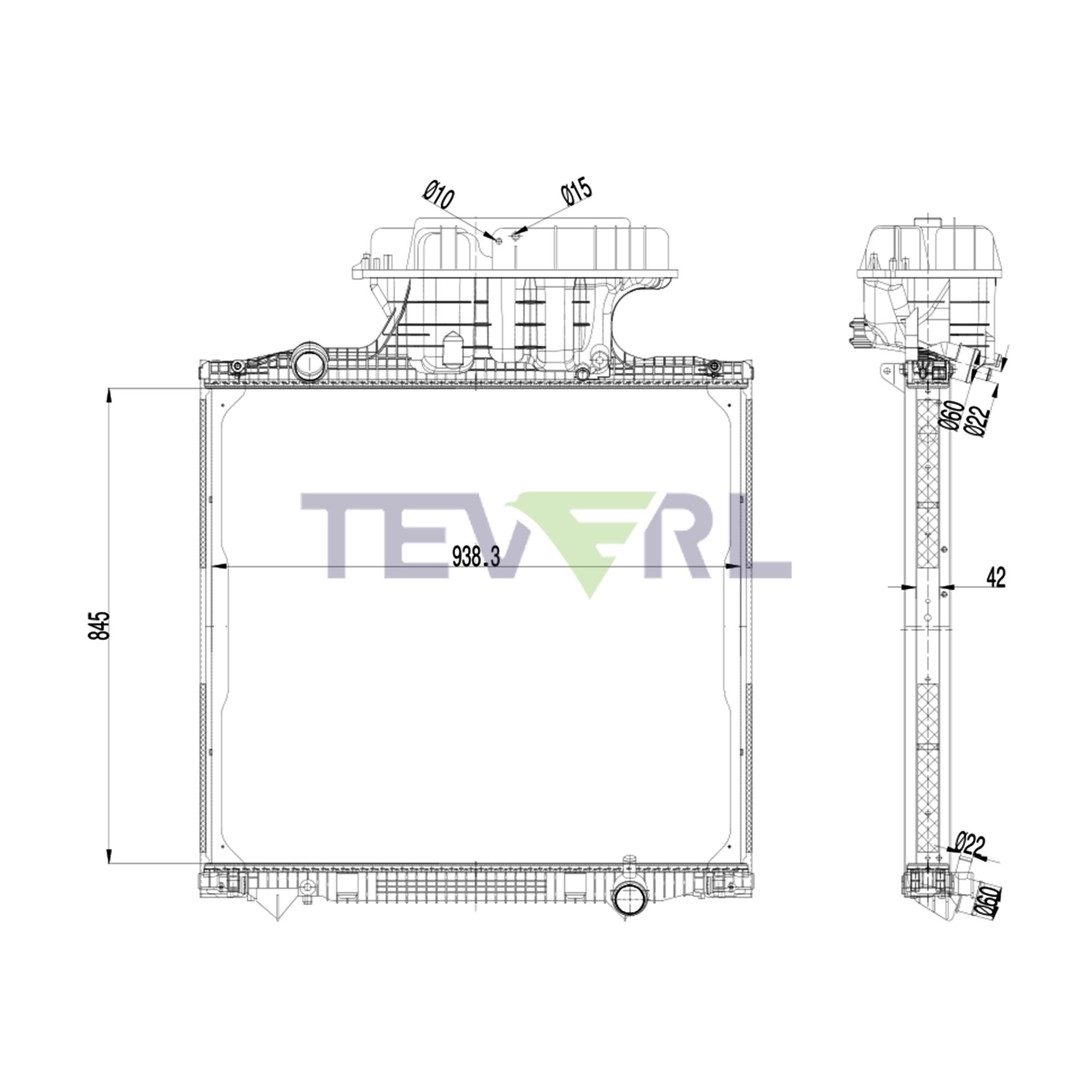 10901004 MAN Radiator