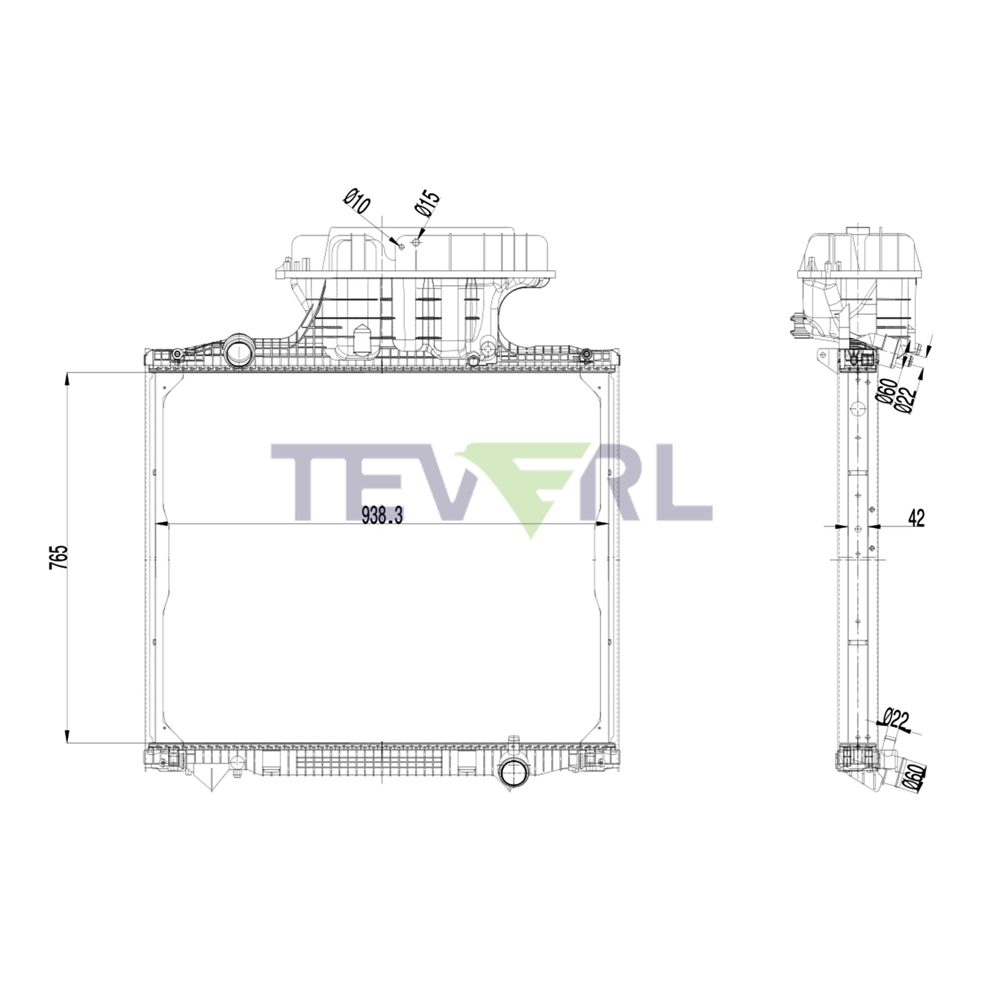 10901007 MAN Radiator