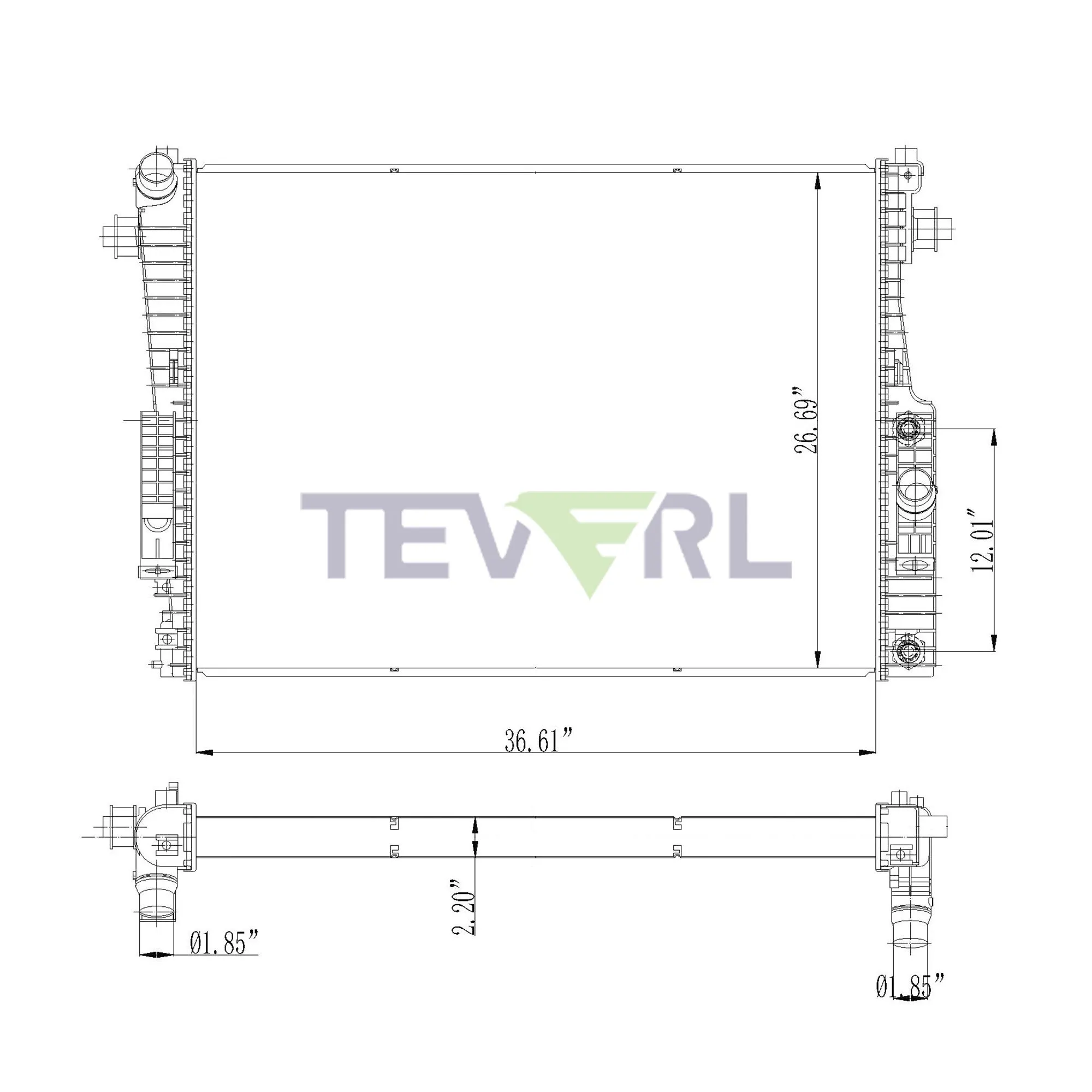 11801001 FORD RADIATOR