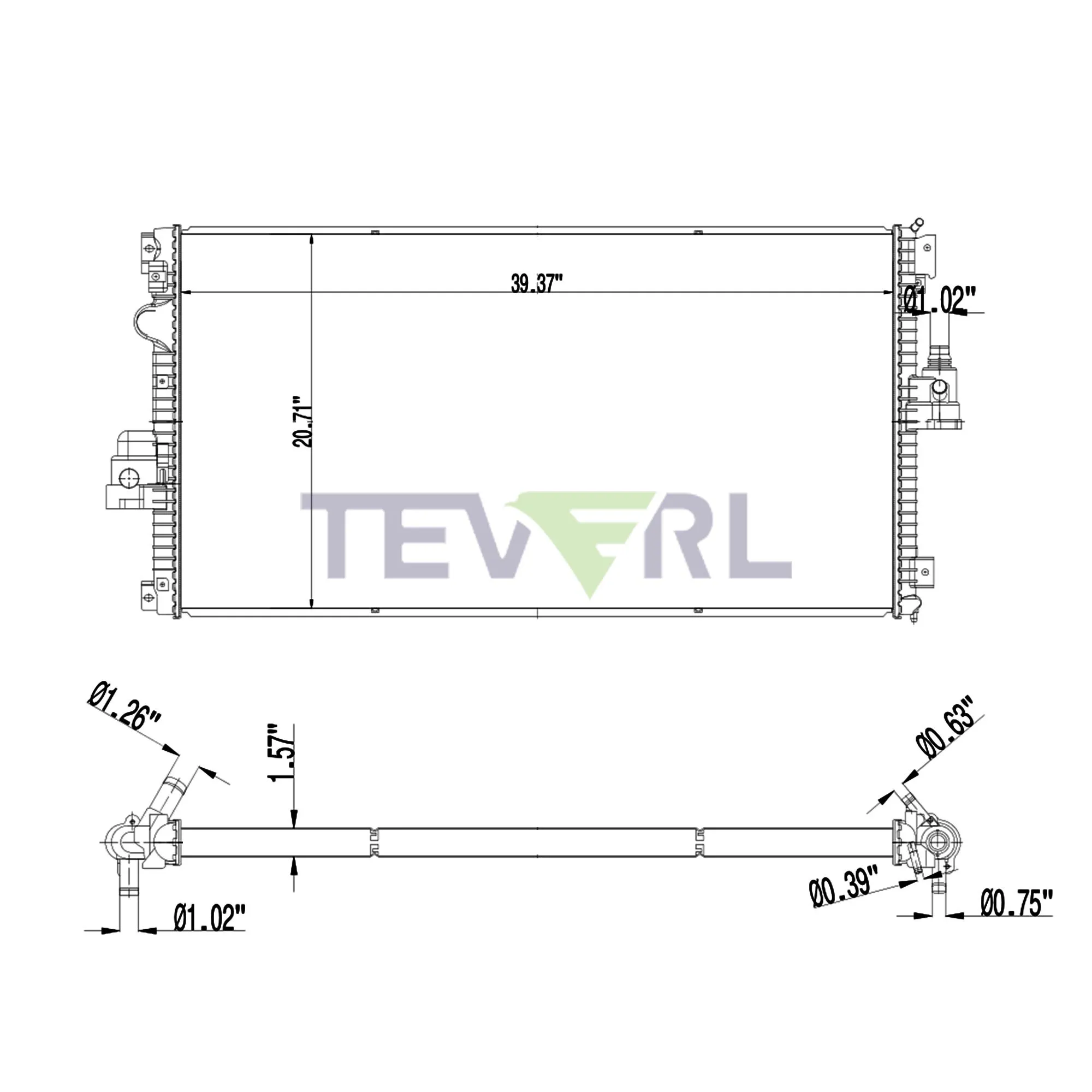 11801004 FORD RADIATOR