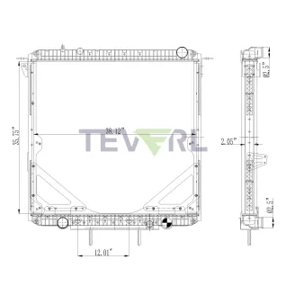 10101012 FREIGHTLINER RADIATOR
