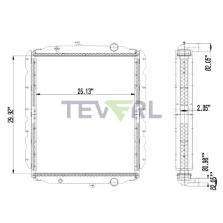 10101071 BLUEBIRD RADIATOR
