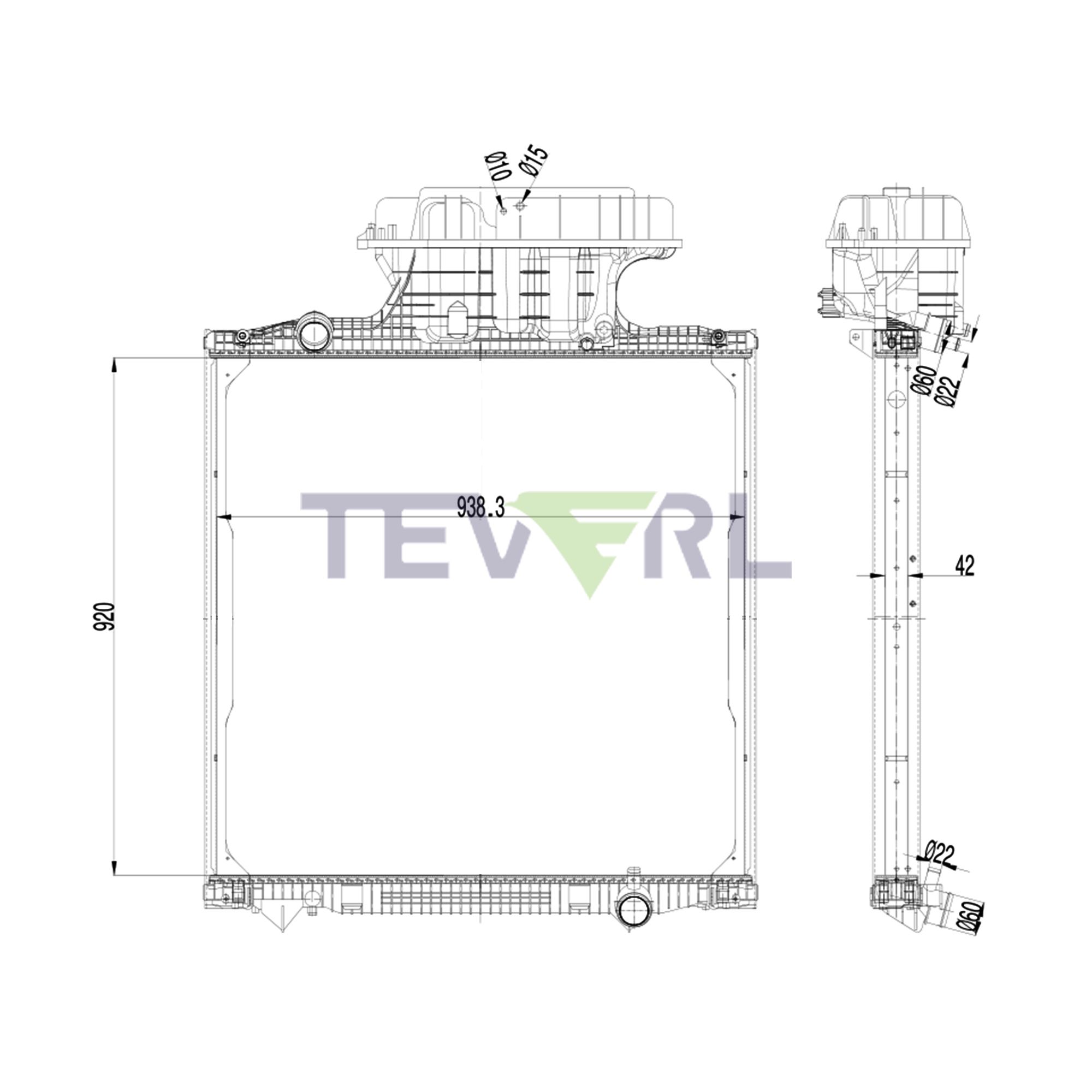 10901040 MAN RADIATOR