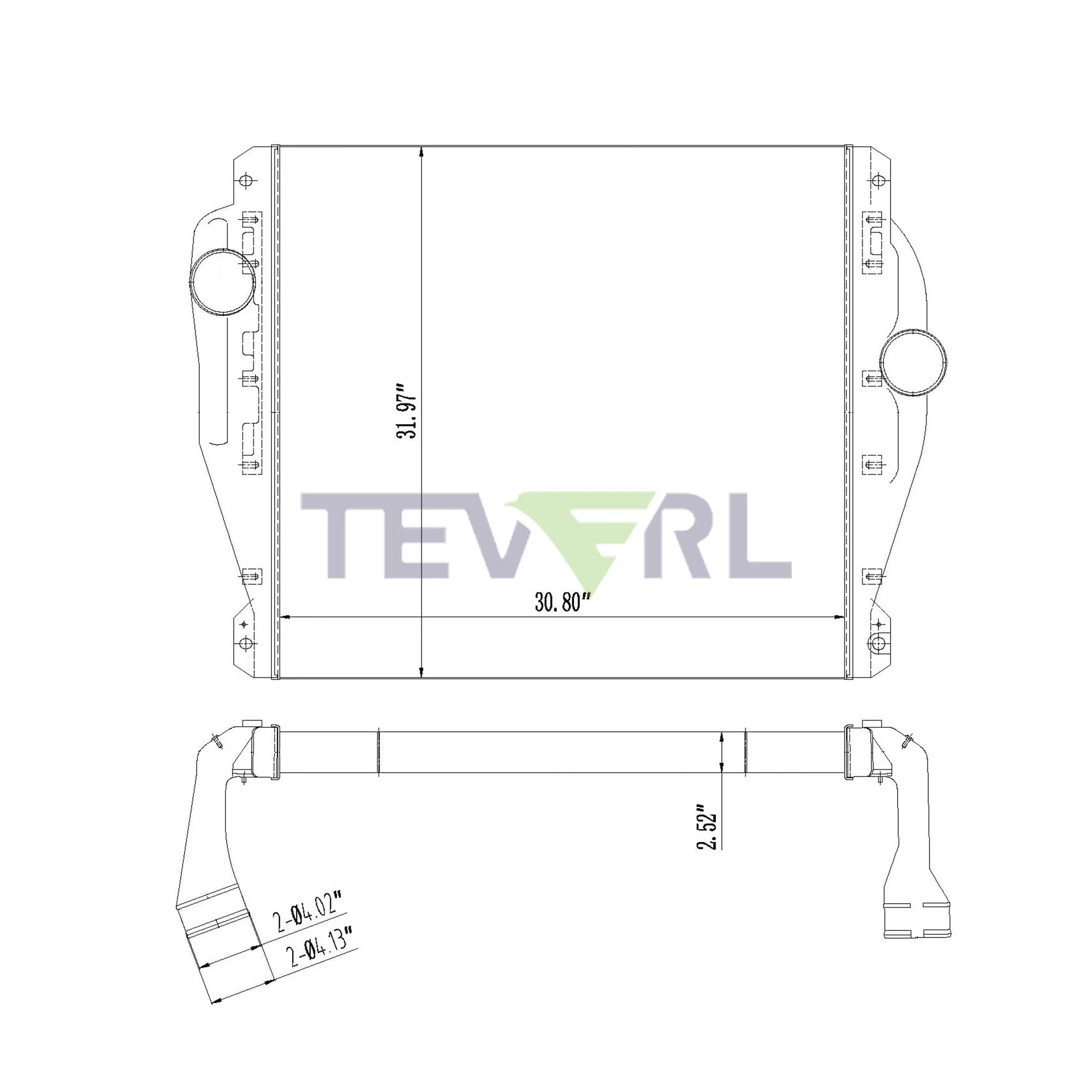 10102005 FREIGHTLINER CHARGE AIR COOLER