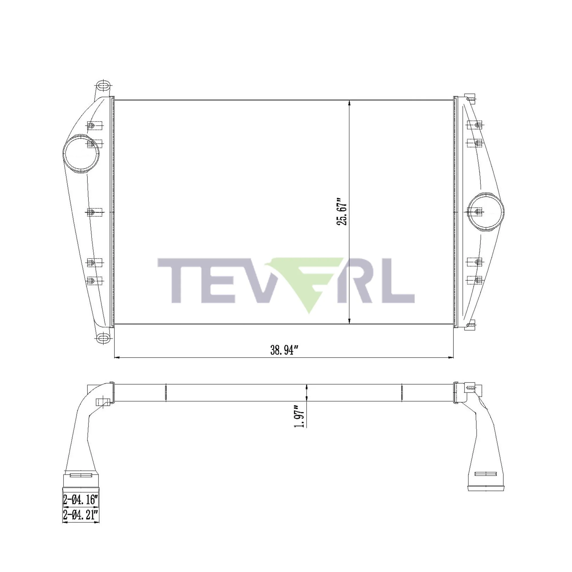 10102015 FREIGHTLINER CHARGE AIR COOLER