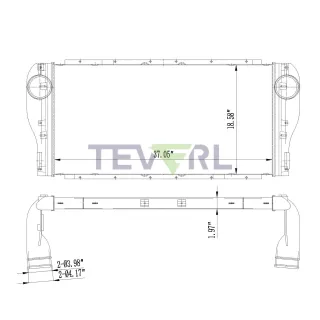 10202007 KENWORTH/ PETERBILT CHARGE AIR COOLER