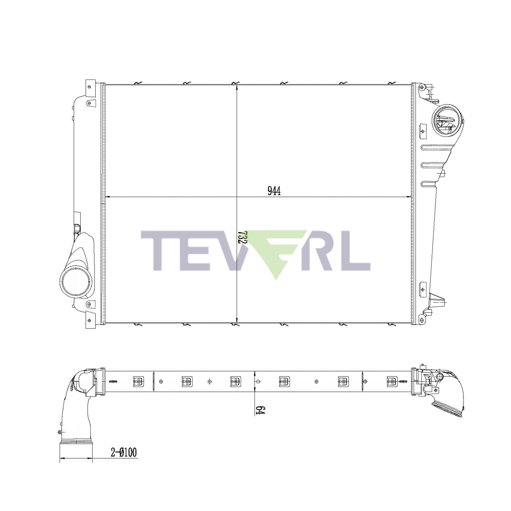 10402016 Volvo Charge Air Cooler