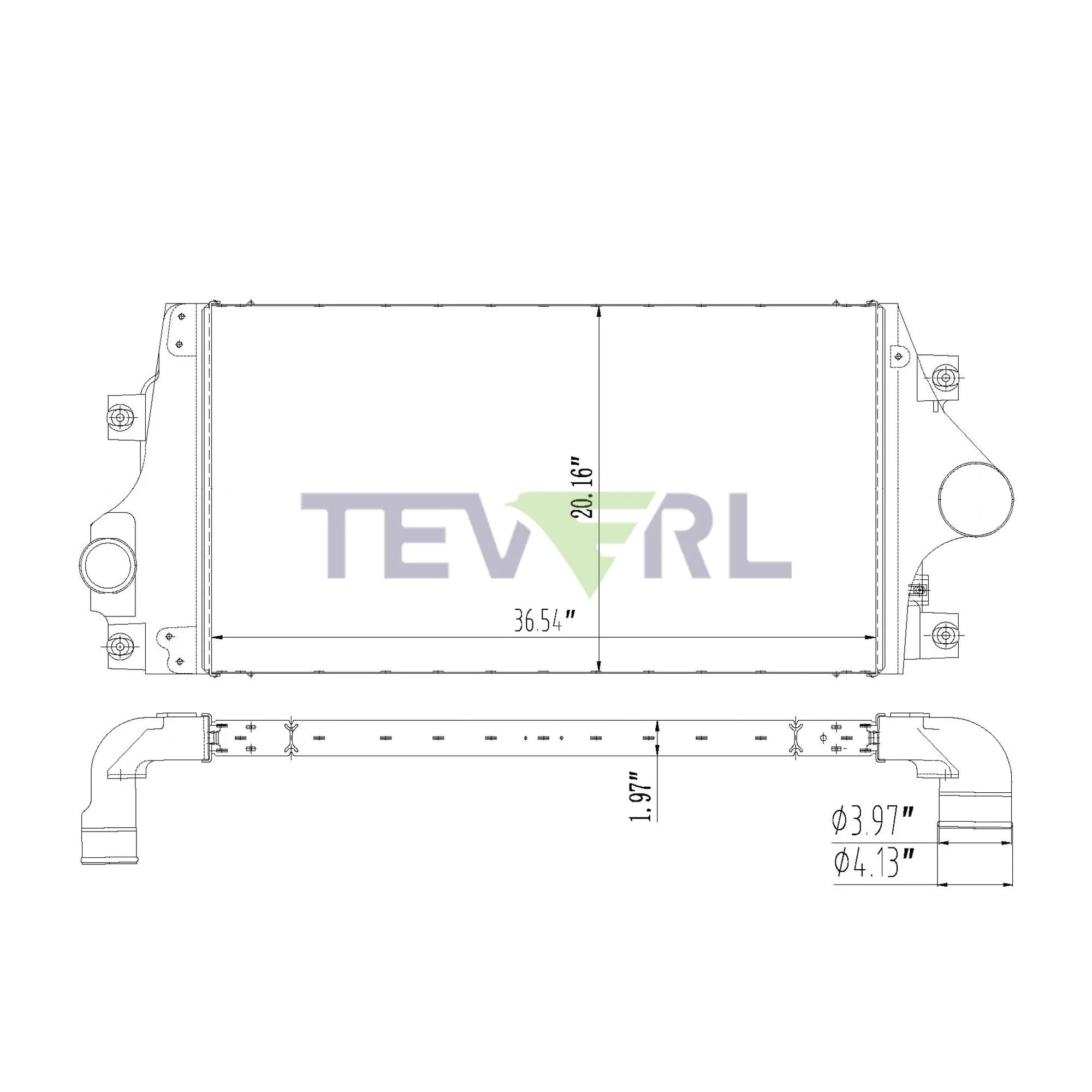10602006 INTERNATIONAL CHARGE AIR COOLER