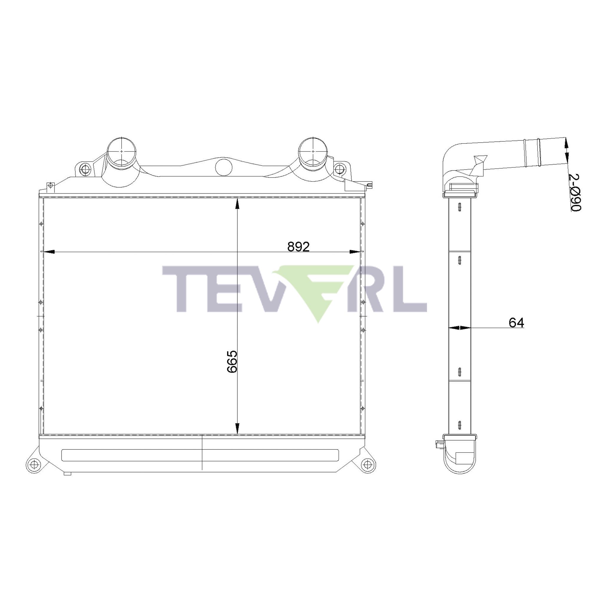 10902005 Man Charge Air Cooler