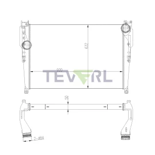 10702021 MERCEDES BENZ CHARGE AIR COOLER