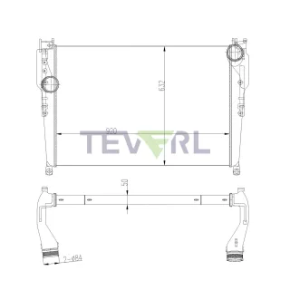 10702021 MERCEDES BENZ CHARGE AIR COOLER