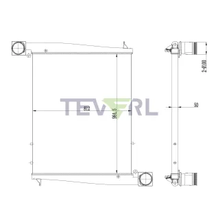10702022 MERCEDES BENZ CHARGE AIR COOLER