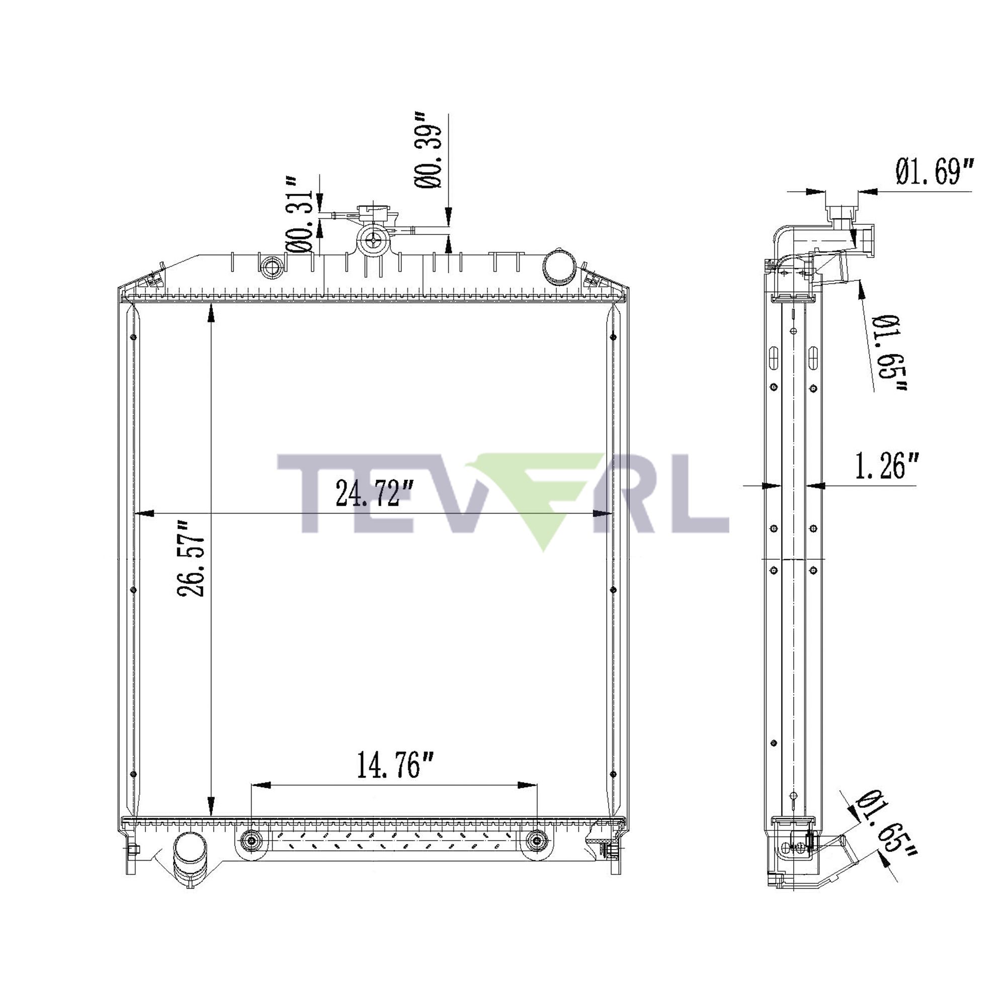 11401007 HINO RADIATOR